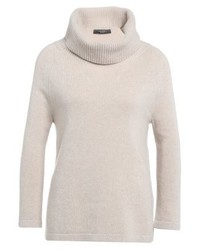 Pull à col roulé beige Max Mara