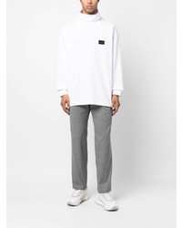 Pull à col roulé blanc Calvin Klein Jeans