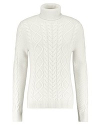 Pull à col roulé blanc FTC Cashmere