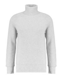 Pull à col roulé blanc