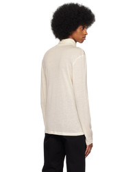 Pull à col roulé blanc Filippa K