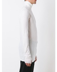 Pull à col roulé blanc Damir Doma