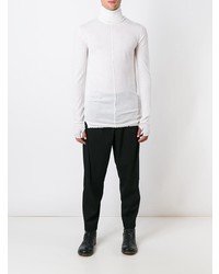 Pull à col roulé blanc Damir Doma