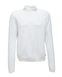 Pull à col roulé blanc Shine Original