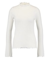 Pull à col roulé blanc Sparkz