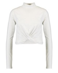 Pull à col roulé blanc Sparkz