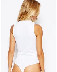 Pull à col roulé blanc Asos