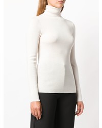 Pull à col roulé blanc Totême