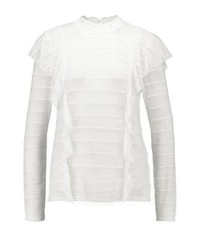 Pull à col roulé blanc Vero Moda