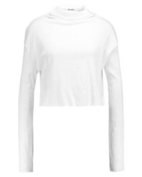 Pull à col roulé blanc Weekday