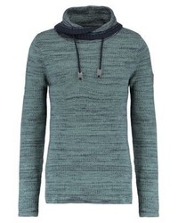 Pull à col roulé bleu canard Esprit