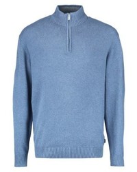 Pull à col roulé bleu clair Kitaro