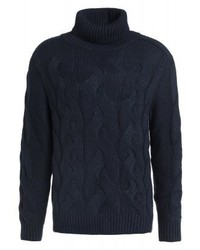 Pull à col roulé bleu marine Tiger of Sweden