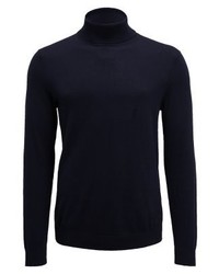 Pull à col roulé bleu marine Zalando Essentials