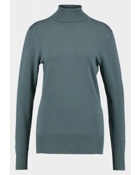 Pull à col roulé bleu Kaffe