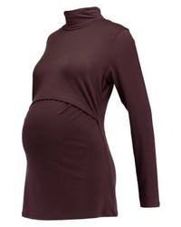Pull à col roulé bordeaux Boob