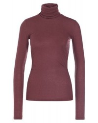 Pull à col roulé bordeaux Bruuns Bazaar