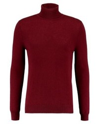 Pull à col roulé bordeaux FTC Cashmere