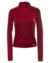 Pull à col roulé bordeaux GUESS