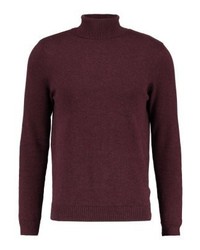 Pull à col roulé bordeaux New Look