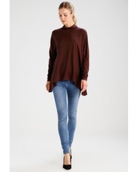 Pull à col roulé bordeaux Noisy May