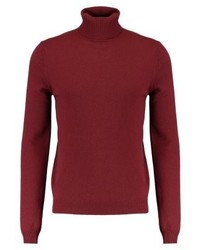 Pull à col roulé bordeaux Sisley