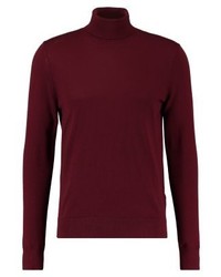 Pull à col roulé bordeaux Tommy Hilfiger