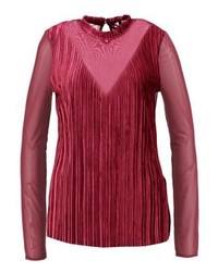 Pull à col roulé bordeaux Vero Moda