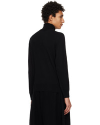 Pull à col roulé en laine brodé noir Vivienne Westwood