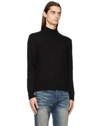 Pull à col roulé en laine noir Tom Ford