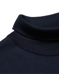 Pull à col roulé en laine noir Acne Studios