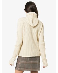 Pull à col roulé en tricot beige Calvin Klein 205W39nyc