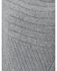 Pull à col roulé en tricot gris Stella McCartney