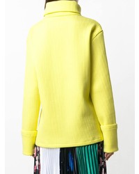 Pull à col roulé en tricot jaune MM6 MAISON MARGIELA