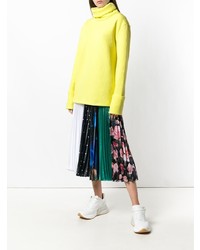 Pull à col roulé en tricot jaune MM6 MAISON MARGIELA