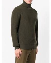 Pull à col roulé en tricot olive Vivienne Westwood