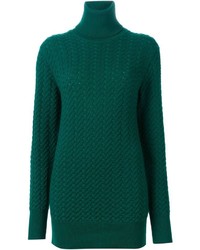 Pull à col roulé en tricot vert Dolce & Gabbana