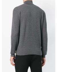 Pull à col roulé gris foncé Falke