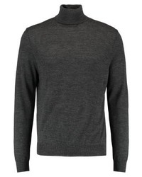 Pull à col roulé gris foncé Pier One