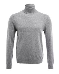 Pull à col roulé gris Benetton