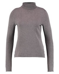 Pull à col roulé gris Comma