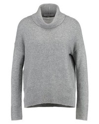 Pull à col roulé gris Comma