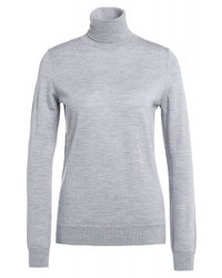 Pull à col roulé gris Hugo Boss