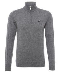 Pull à col roulé gris