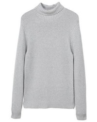 Pull à col roulé gris Mango