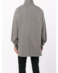 Pull à col roulé gris Rick Owens