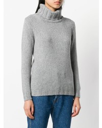 Pull à col roulé gris Incentive! Cashmere