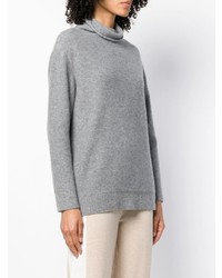 Pull à col roulé gris Incentive! Cashmere