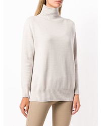 Pull à col roulé gris 'S Max Mara