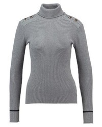 Pull à col roulé gris Vila